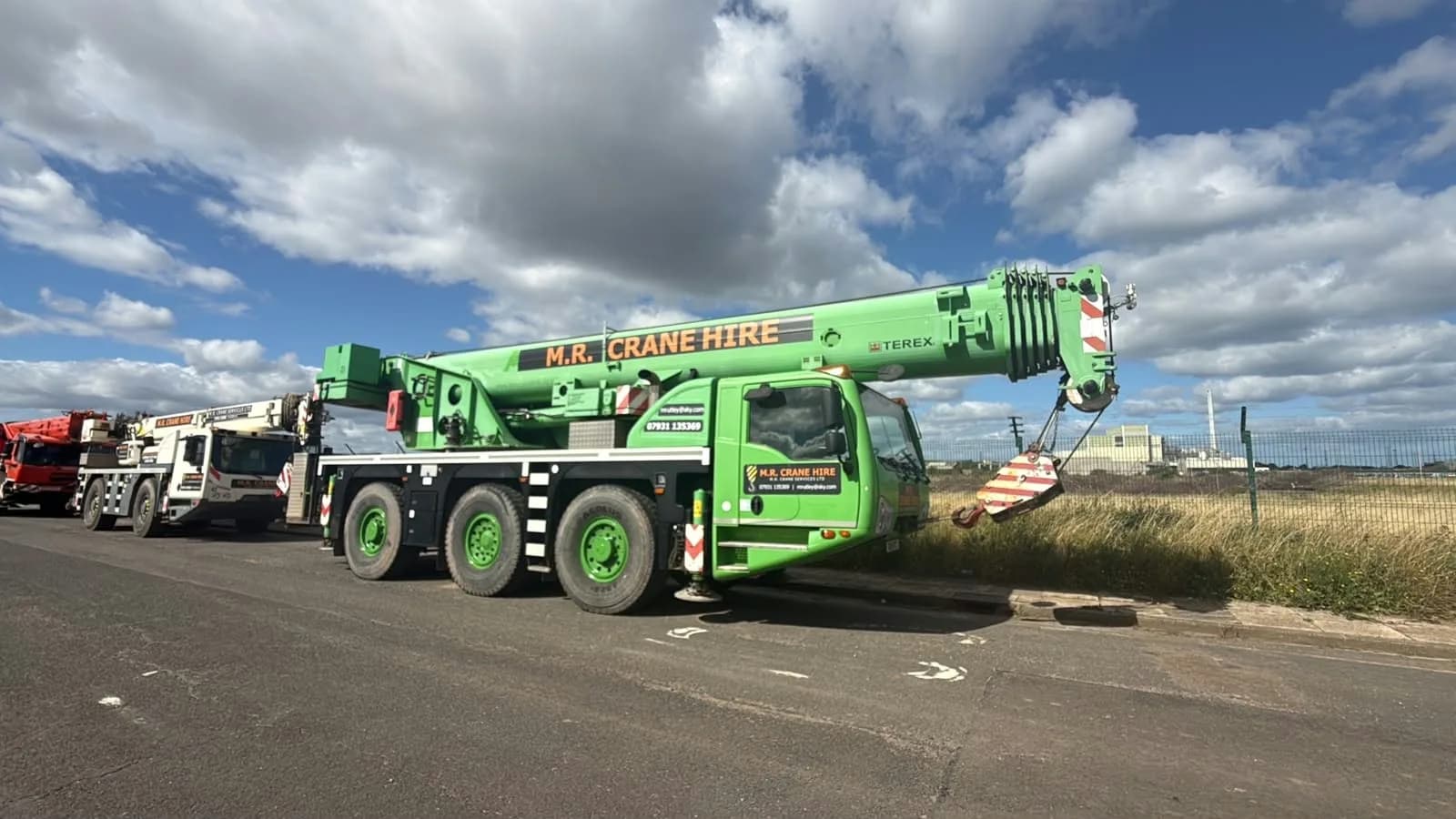 M.R. Crane Hire mobile crane fleet in Teesside